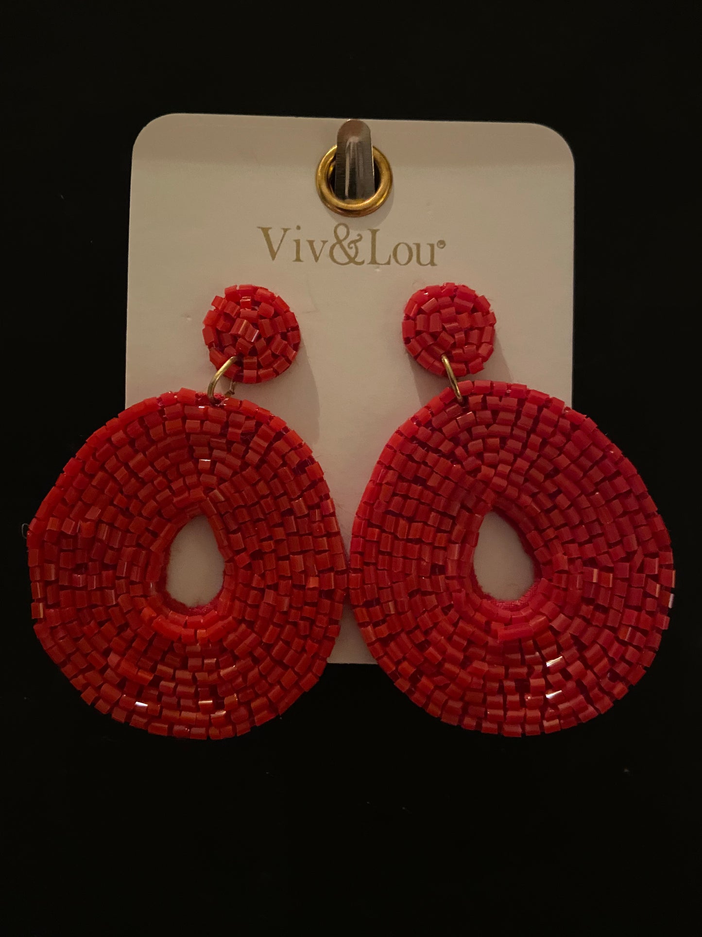 USA Red Earrings