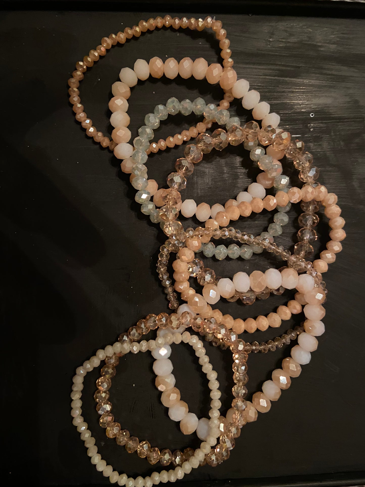 Natural Vivienne Beaded Bracelet Set